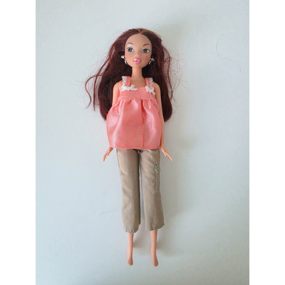 Mattel My Scene Chelsea Doll Auburn Hair Pink Top Tan Cargo Pants Y2K